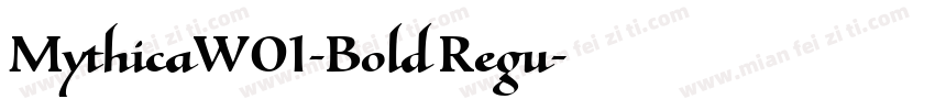 MythicaW01-Bold Regu字体转换